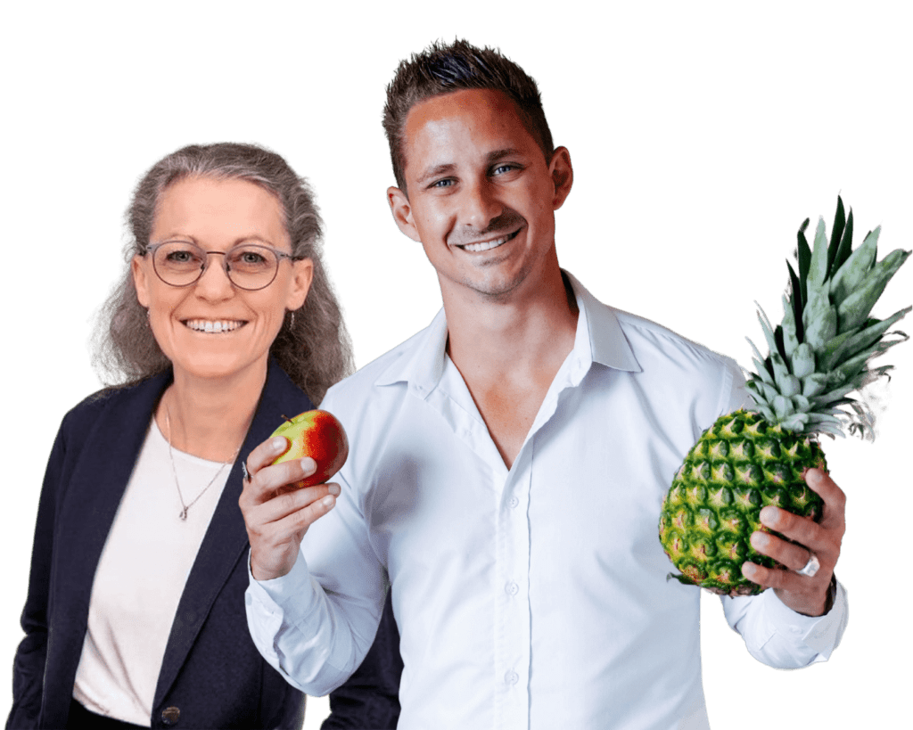 Patrick und Joanne von Fructopedia im Header der Startseite